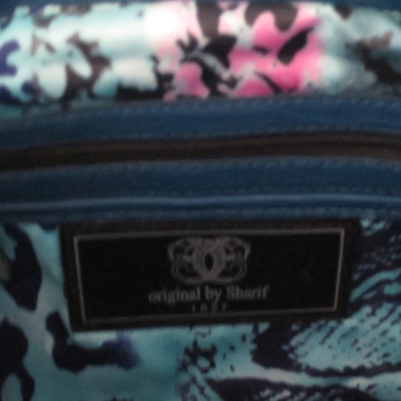 💗 SHARIF NWT LEATHER Hand Tooled Satchel Handbag - Beautiful Detail & Lining!💗 - Picture 7 of 14